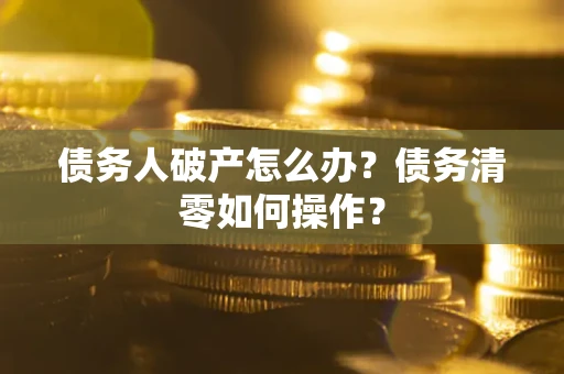 北京债务人破产怎么办？债务清零如何操作？