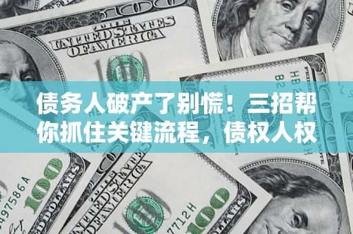 北京债务人破产了别慌！三招帮你抓住关键流程，债权人权益不再缩水