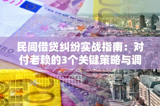 北京民间借贷纠纷实战指南：对付老赖的3个关键策略与调解盲区解析